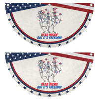 Funny Dancing Skeleton Patriotic Fan Flag Dead Inside But Its Freedom