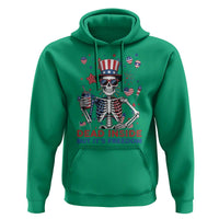 Funny Skeleton Dead Inside But Its Freedom Hoodie Patriotic Gift