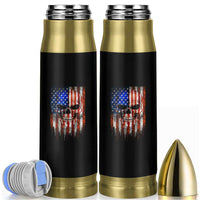 Patriotic Skull American Flag USA Pride Bullet Tumbler