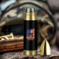 Patriotic Skull American Flag USA Pride Bullet Tumbler
