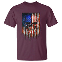 Patriotic Skull American Flag USA Pride T Shirt