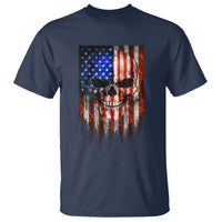Patriotic Skull American Flag USA Pride T Shirt