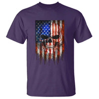 Patriotic Skull American Flag USA Pride T Shirt