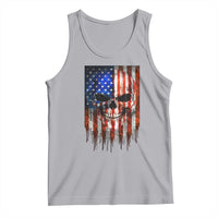 Patriotic Skull American Flag USA Pride Tank Top
