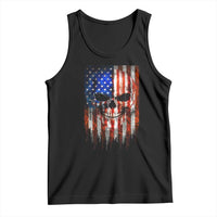 Patriotic Skull American Flag USA Pride Tank Top