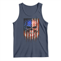 Patriotic Skull American Flag USA Pride Tank Top