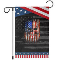Patriotic Skull American Flag USA Pride Garden Flag