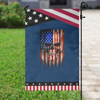 Patriotic Skull American Flag USA Pride Garden Flag
