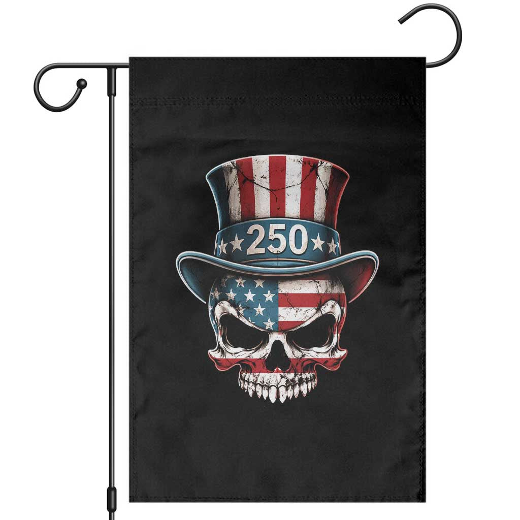American Flag Skull Patriotic Pride Garden Flag USA 250 Anniversary