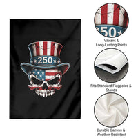 American Flag Skull Patriotic Pride Garden Flag USA 250 Anniversary