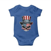 American Flag Skull Patriotic Pride Baby Onesie USA 250 Anniversary