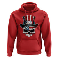 American Flag Skull Patriotic Pride Hoodie USA 250 Anniversary