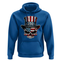 American Flag Skull Patriotic Pride Hoodie USA 250 Anniversary