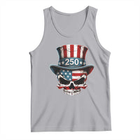American Flag Skull Patriotic Pride Tank Top USA 250 Anniversary