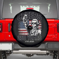 Patriotic Thomas Jefferson Spare Tire Cover Cheers To 250 Years