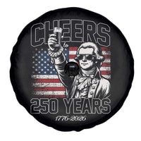 Patriotic Thomas Jefferson Spare Tire Cover Cheers To 250 Years