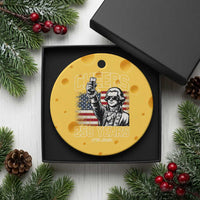 Patriotic Thomas Jefferson Ceramic Ornament Cheers To 250 Years