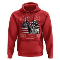 Patriotic Thomas Jefferson Hoodie Cheers To 250 Years