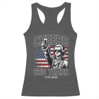 Patriotic Thomas Jefferson Racerback Tank Top Cheers To 250 Years
