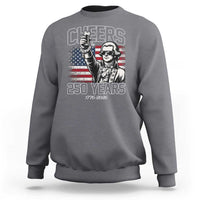 Patriotic Thomas Jefferson Sweatshirt Cheers To 250 Years