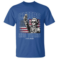 Patriotic Thomas Jefferson T Shirt Cheers To 250 Years