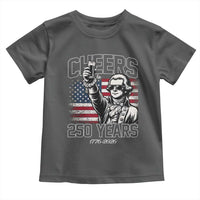 Patriotic Thomas Jefferson Toddler T Shirt Cheers To 250 Years