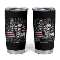 Patriotic Thomas Jefferson Tumbler Cup Cheers To 250 Years