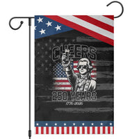 Patriotic Thomas Jefferson Garden Flag Cheers To 250 Years