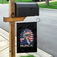 Funny Murica Thomas Jefferson Garden Flag Founding Father Gift