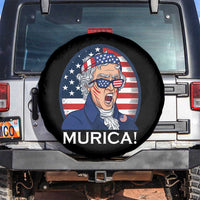 Funny Murica Thomas Jefferson Spare Tire Cover Founding Father Gift