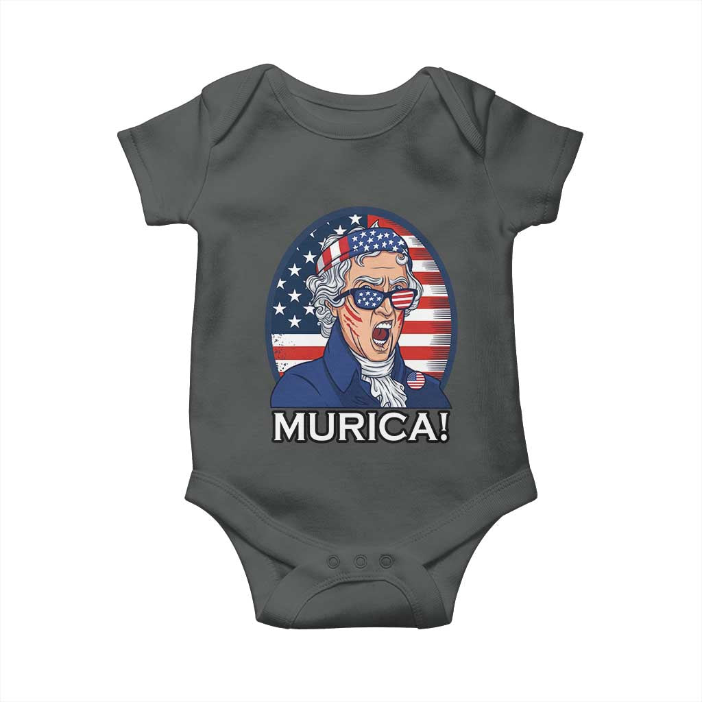 Funny Murica Thomas Jefferson Baby Onesie Founding Father Gift