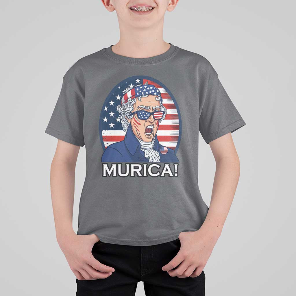 Funny Murica Thomas Jefferson T Shirt For Kid Founding Father Gift