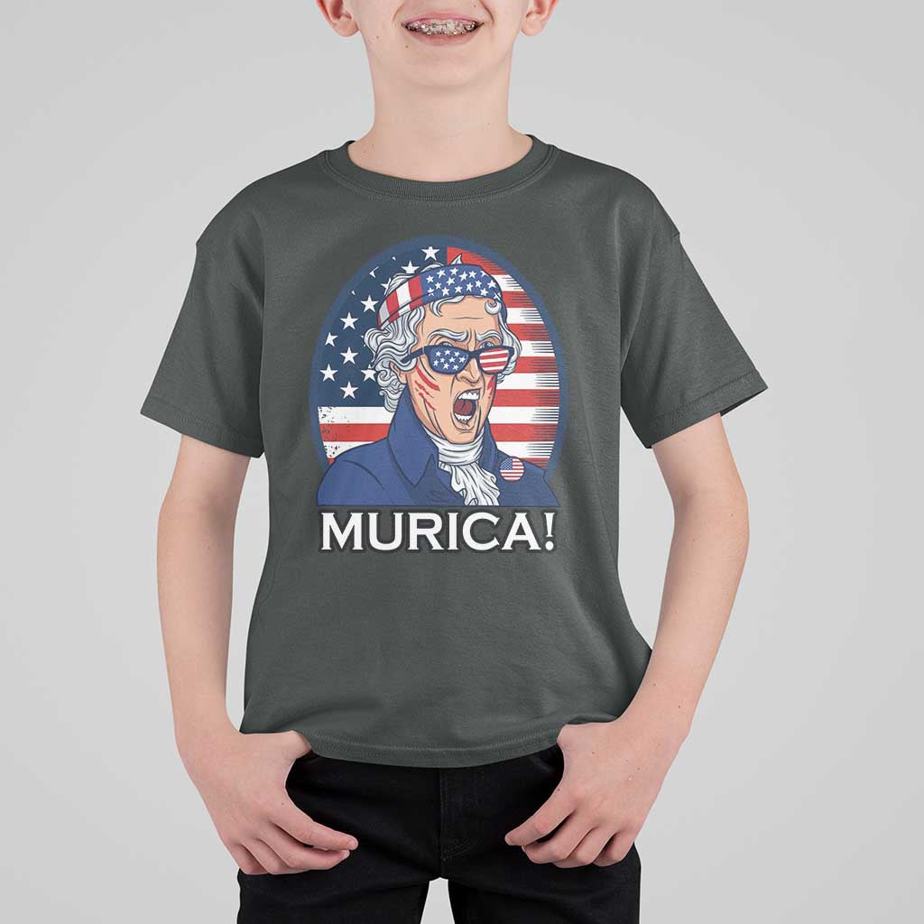 Funny Murica Thomas Jefferson T Shirt For Kid Founding Father Gift
