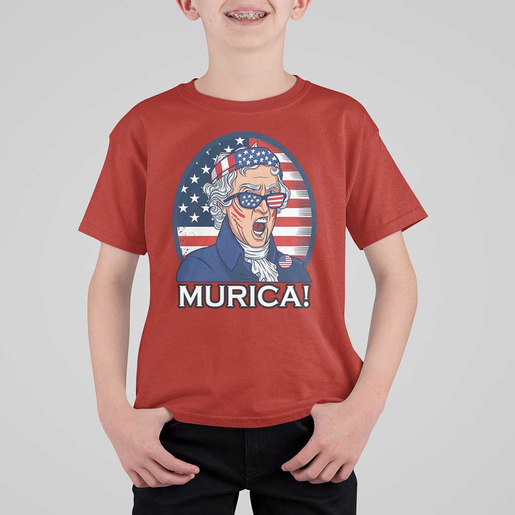 Funny Murica Thomas Jefferson T Shirt For Kid Founding Father Gift