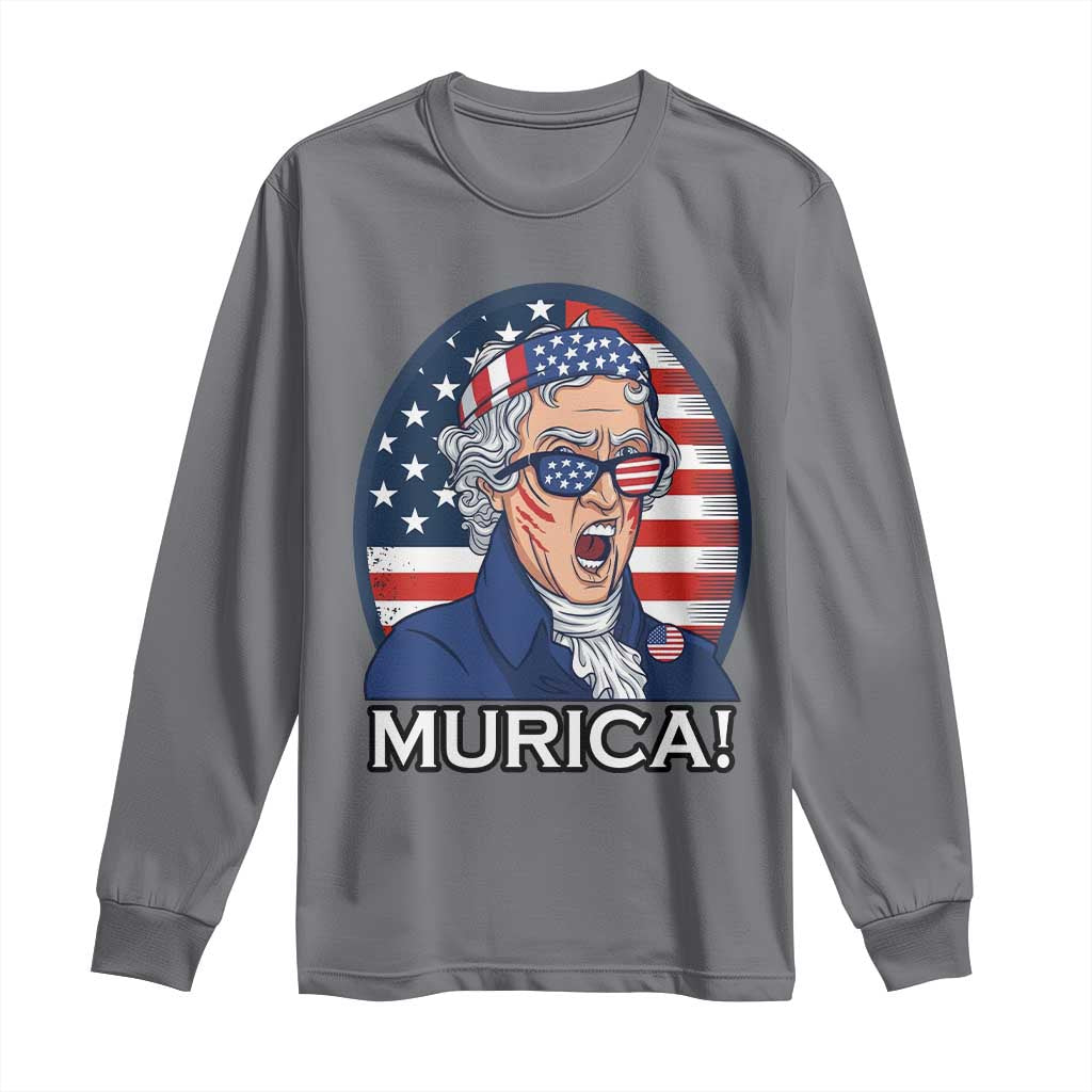 Funny Murica Thomas Jefferson Long Sleeve Shirt Founding Father Gift