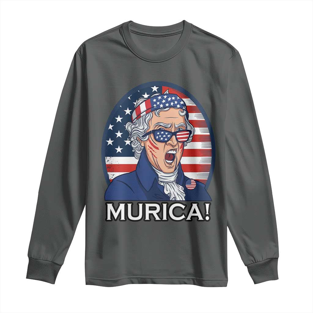 Funny Murica Thomas Jefferson Long Sleeve Shirt Founding Father Gift