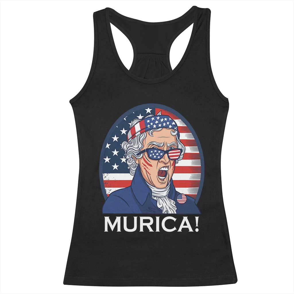 Funny Murica Thomas Jefferson Racerback Tank Top Founding Father Gift