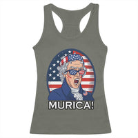 Funny Murica Thomas Jefferson Racerback Tank Top Founding Father Gift