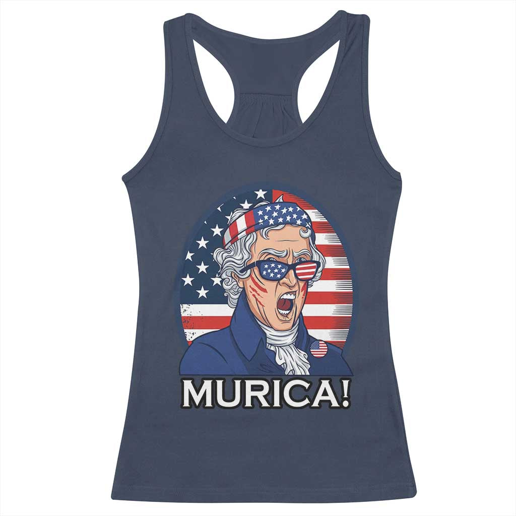 Funny Murica Thomas Jefferson Racerback Tank Top Founding Father Gift