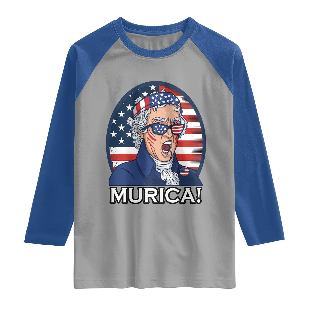 Funny Murica Thomas Jefferson Raglan Shirt Founding Father Gift