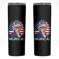 Funny Murica Thomas Jefferson Skinny Tumbler Founding Father Gift