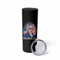 Funny Murica Thomas Jefferson Skinny Tumbler Founding Father Gift