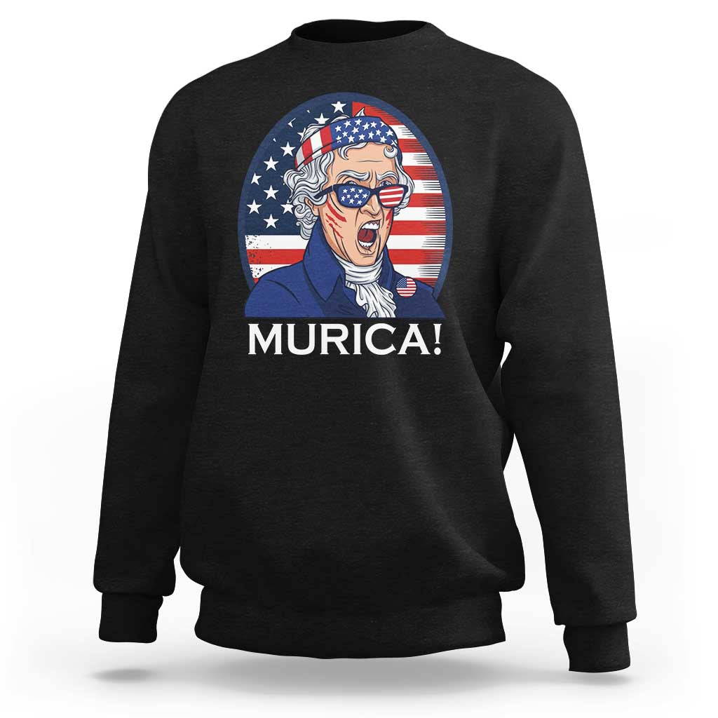 Funny Murica Thomas Jefferson Sweatshirt Founding Father Gift