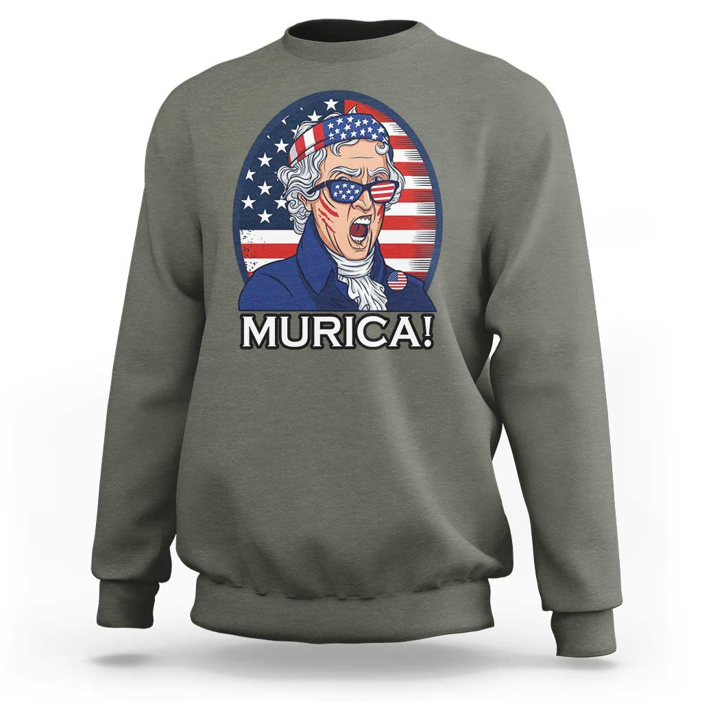 Funny Murica Thomas Jefferson Sweatshirt Founding Father Gift