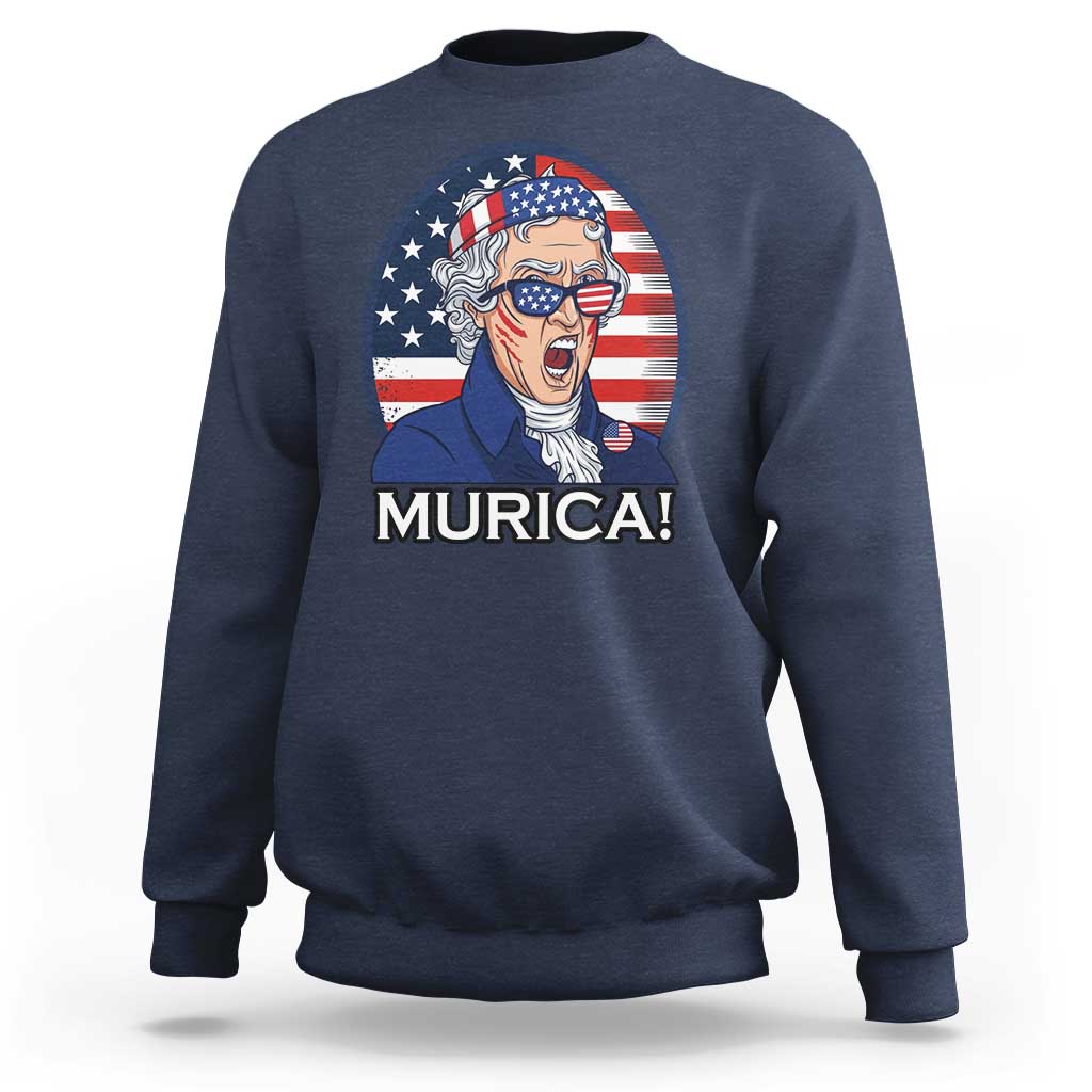 Funny Murica Thomas Jefferson Sweatshirt Founding Father Gift