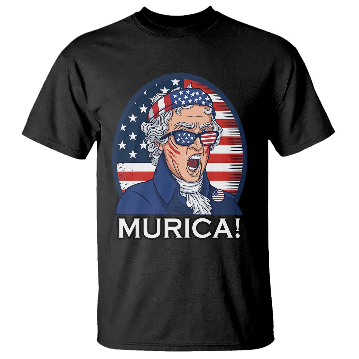 Funny Murica Thomas Jefferson T Shirt Founding Father Gift