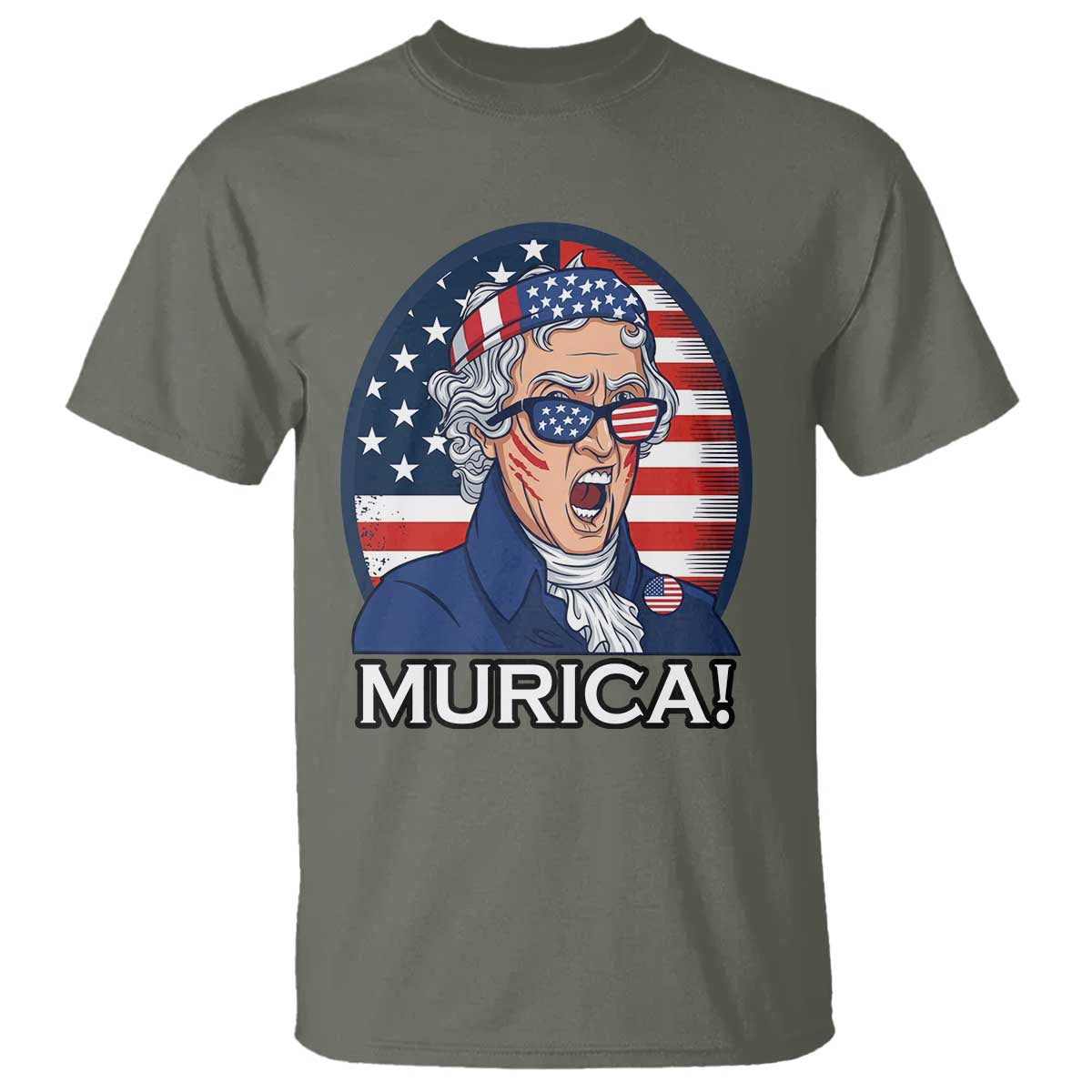 Funny Murica Thomas Jefferson T Shirt Founding Father Gift