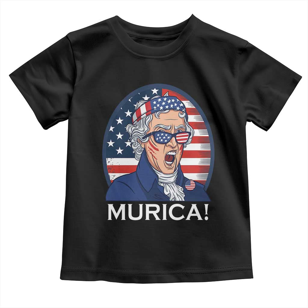 Funny Murica Thomas Jefferson Toddler T Shirt Founding Father Gift