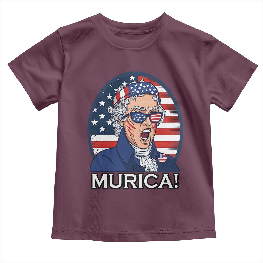 Funny Murica Thomas Jefferson Toddler T Shirt Founding Father Gift