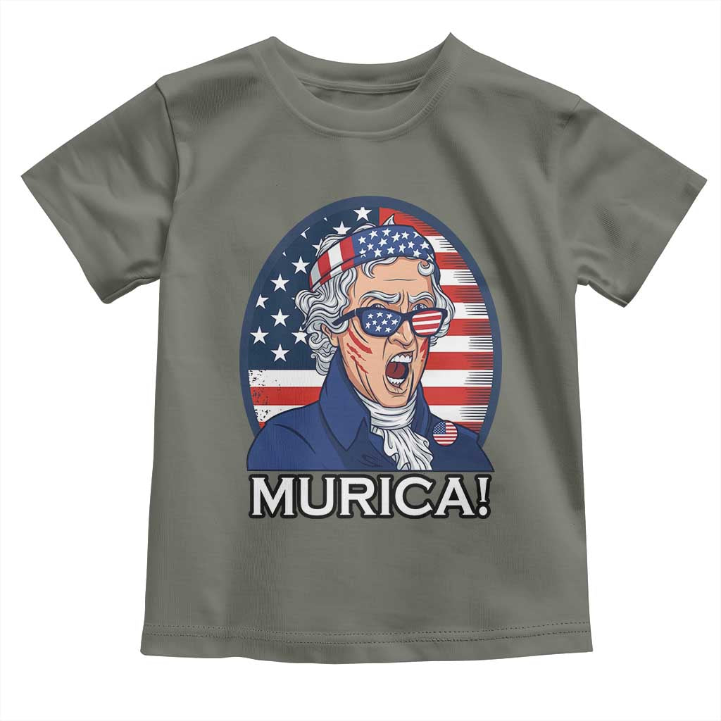 Funny Murica Thomas Jefferson Toddler T Shirt Founding Father Gift